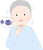 喉が痛むおじいさん(png・CSeps）