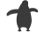 ペンギンシルエット(png・CSeps）