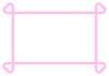 ハートのフレーム3　ピンク　(透過PNG)