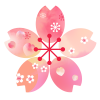 パッチワーク桜2　透過PNG