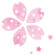 桜の花びらイラスト【透過PNG】