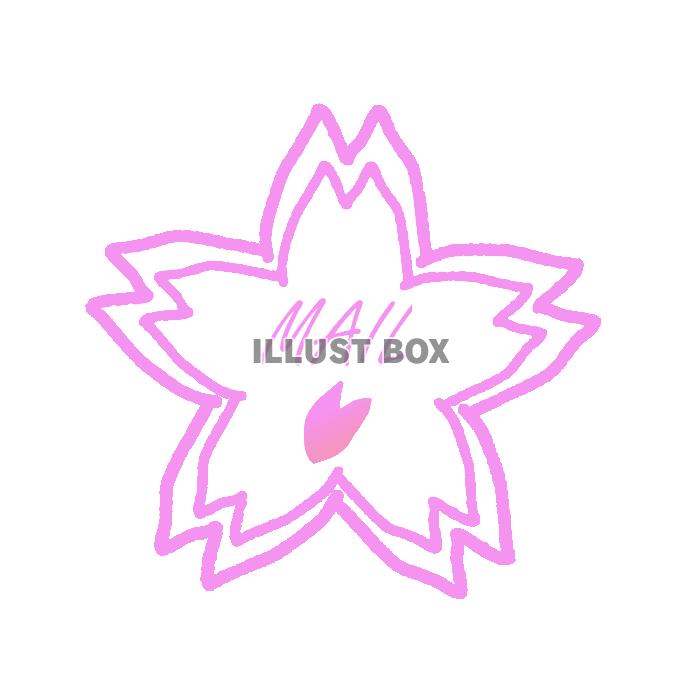 桜の消印 透過png