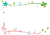 ト音記号とクローバー・鳥のフレーム【透過PNG】　
