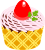 いちごカップケーキ(png・CSeps）