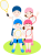 テニスする家族(png・CSeps）