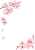 桜の枝フレーム【透過PNG】　縦