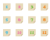 数字入りメモのアイコンセット