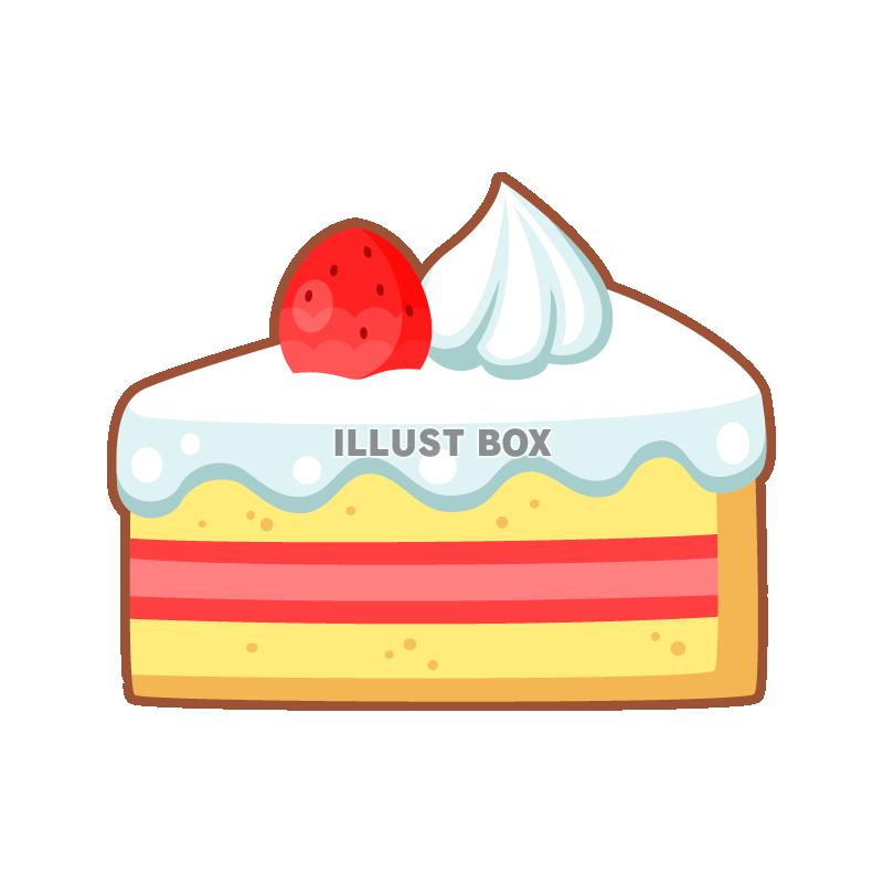 無料イラスト 苺のショートケーキ