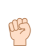 ジャンケン　グーのイラスト2　(透過PNG)