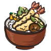 無料イラスト フォント素材 天丼