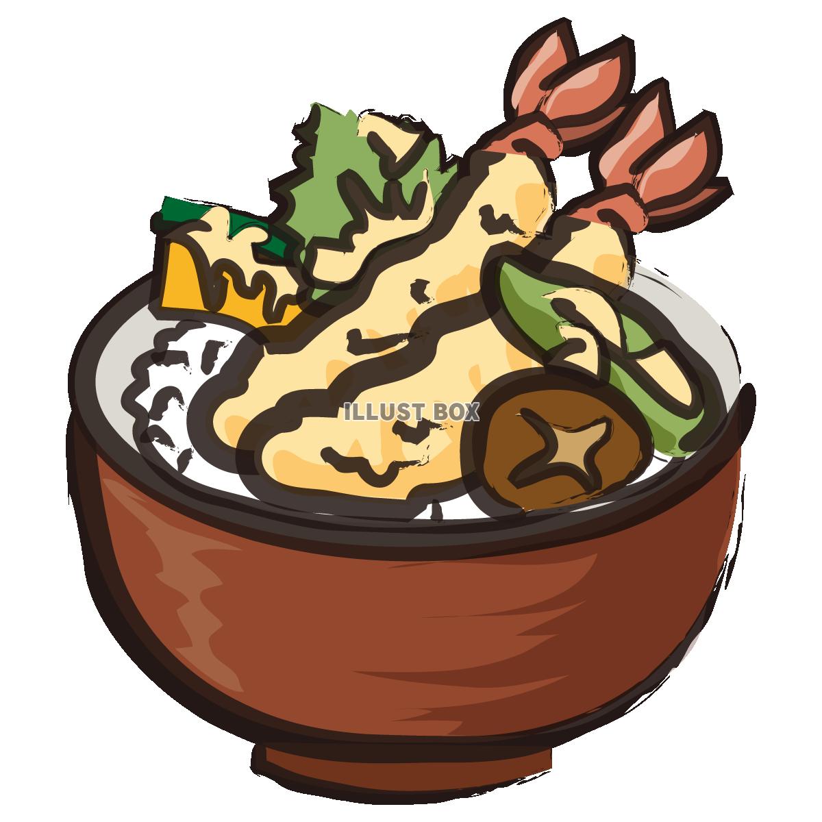 無料イラスト 天丼