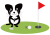 パターゴルフをする動物(png・CSeps）