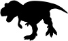 恐竜シルエット1