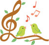 春の小鳥と音楽１