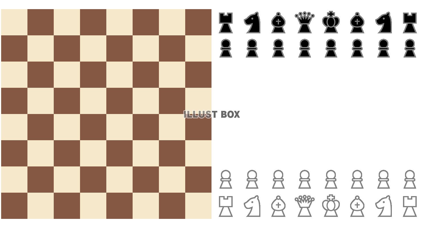 無料イラスト チェスのイラスト2 透過png