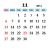 カレンダー 023　2016年11月 〔PING〕
