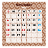カレンダー 047　2016年11月 〔PING〕