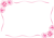 母の日カーネーションの花とリボンフレーム(png）
