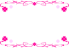 クローバーフレーム3(ピンク)