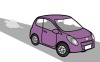 右向きに走る自動車7
