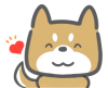 ご機嫌な柴犬くん。（透過PNG)