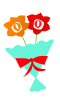 薔薇の花束　透過png