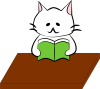 読書にゃんこ