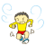 走る子供