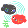 金魚イラスト　透過png