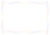 虹色の線フレーム　波線1【透過PNG】
