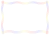 虹色の線フレーム　波線2【透過PNG】