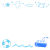 海、船、魚たちのフレーム　透過ｐnｇ