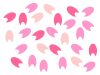 桜のはなびらイラスト1背景透過処理png画像
