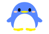 丸っこいペンギン　1　【透過PNG】