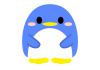 丸っこいペンギン　2　【透過PNG】