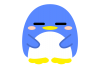 丸っこいペンギン　4-1　【透過PNG】