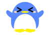 丸っこいペンギン　7　【透過PNG】