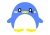 丸っこいペンギン　8-1　【透過PNG】