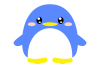 丸っこいペンギン　9　【透過PNG】