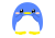 丸っこいペンギン　10　【透過PNG】