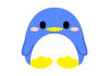 丸っこいペンギン　12　【透過PNG】
