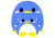 丸っこいペンギン　親子　03　【透過PNG】