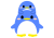 丸っこいペンギン　親子　04　【透過PNG】