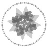 色黒アジサイパターンイラスト7