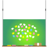 吊り黒板イラスト3・背景透過処理png画像