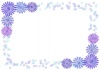 青い花のフレーム3・jpeg画像