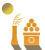 月見団子とススキ　透過png