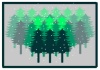 自然イラスト・雪の森林