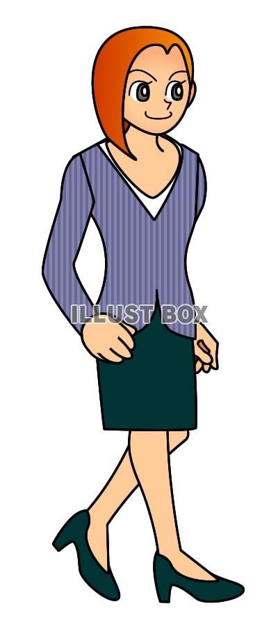 歩く女性9・jpeg画像
