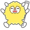 羊キャラクターがパークゴルフで喜怒哀楽3・jpeg画像